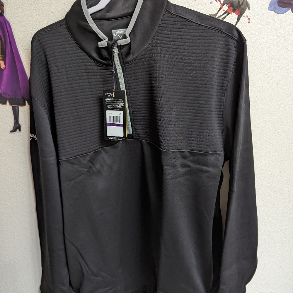 Brand new with tags Callaway black  1/4 zip in 2xl
